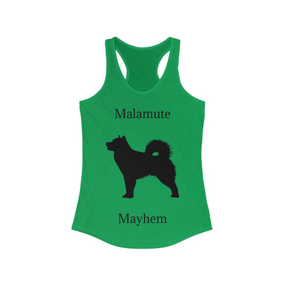 Malamute Mayhem Women's Racerback Tank