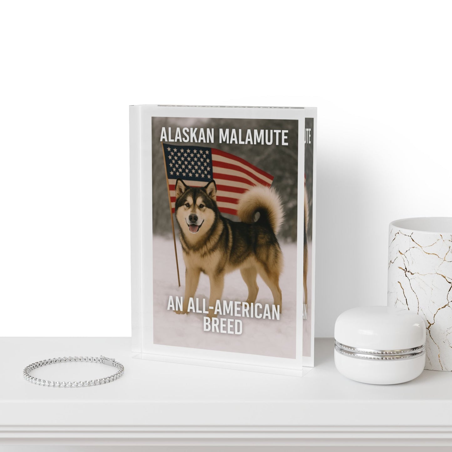 All-American Breed Acrylic Photo Block