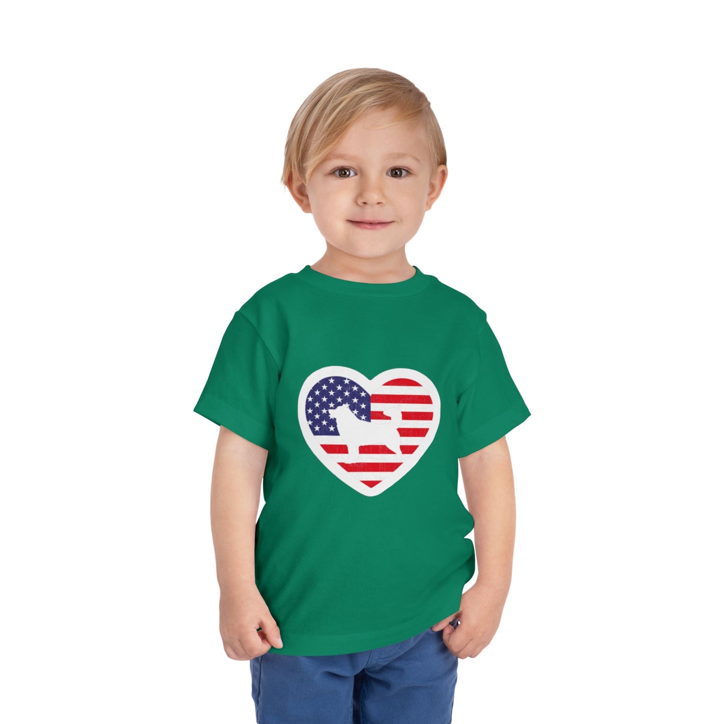 Malamute Flag Toddler Unisex Short Sleeve Crewneck Tee