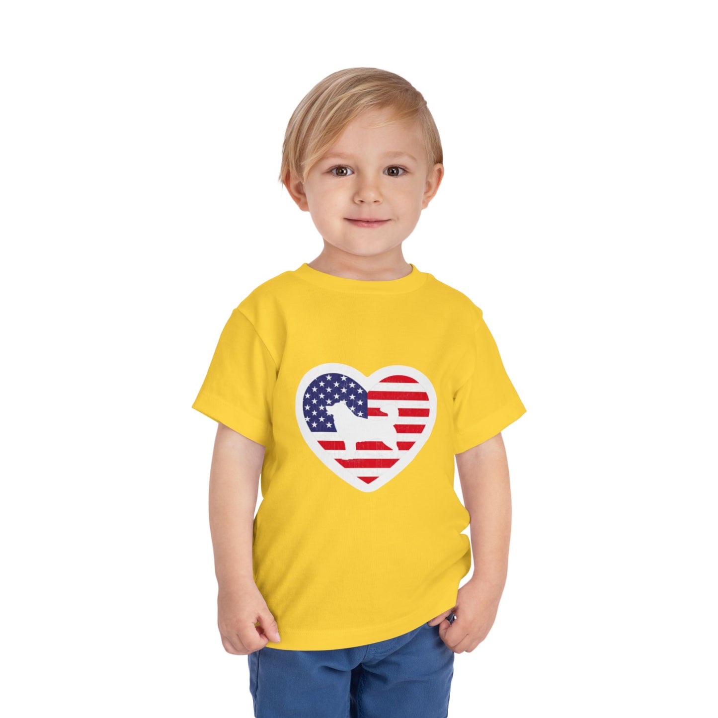 Malamute Flag Toddler Unisex Short Sleeve Crewneck Tee