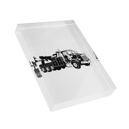 Heavy Tow Truck Acrylic Photo Block