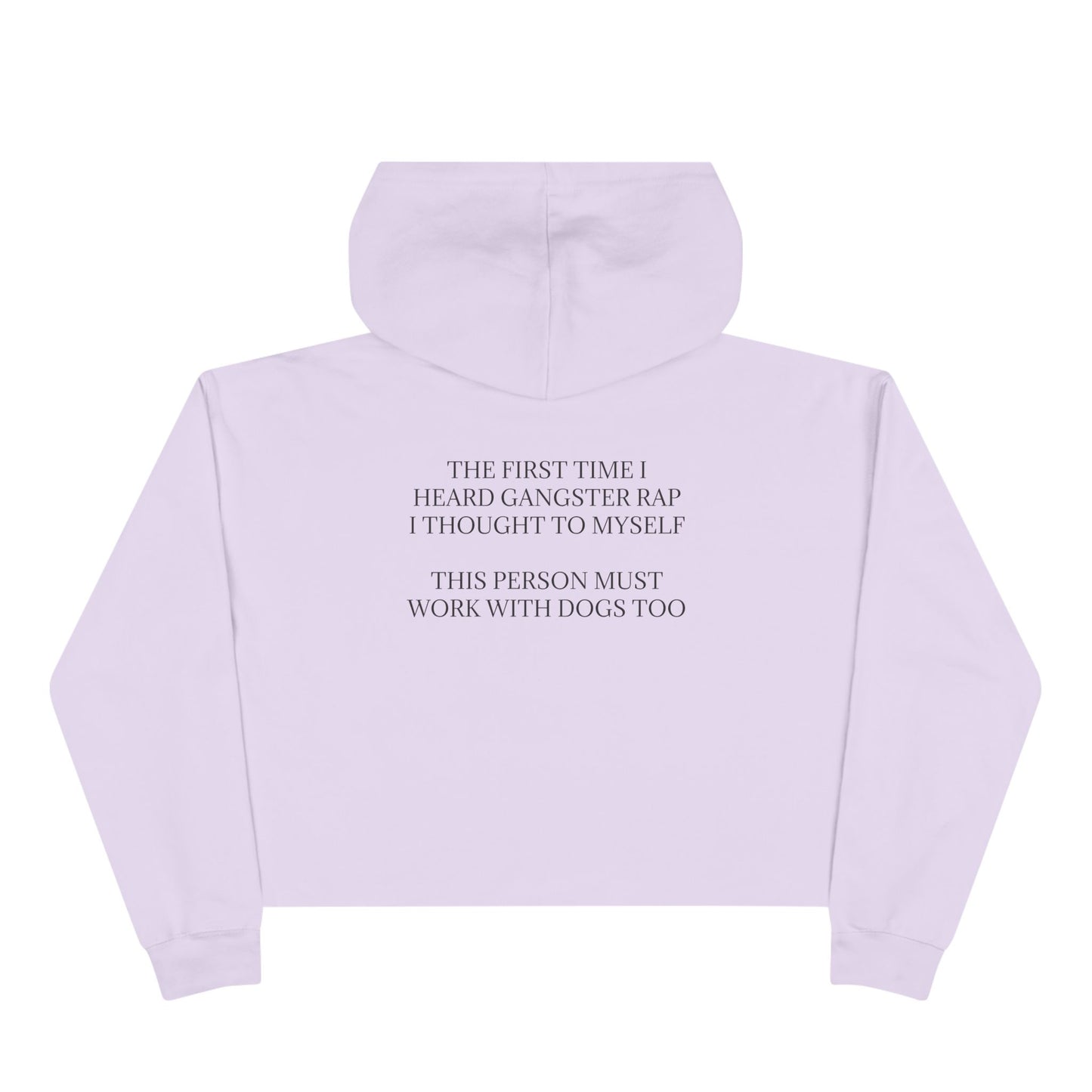 Gangster Rap Women's Crop Hoodie