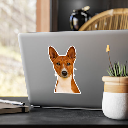 Basenji Head Vinyl Decal