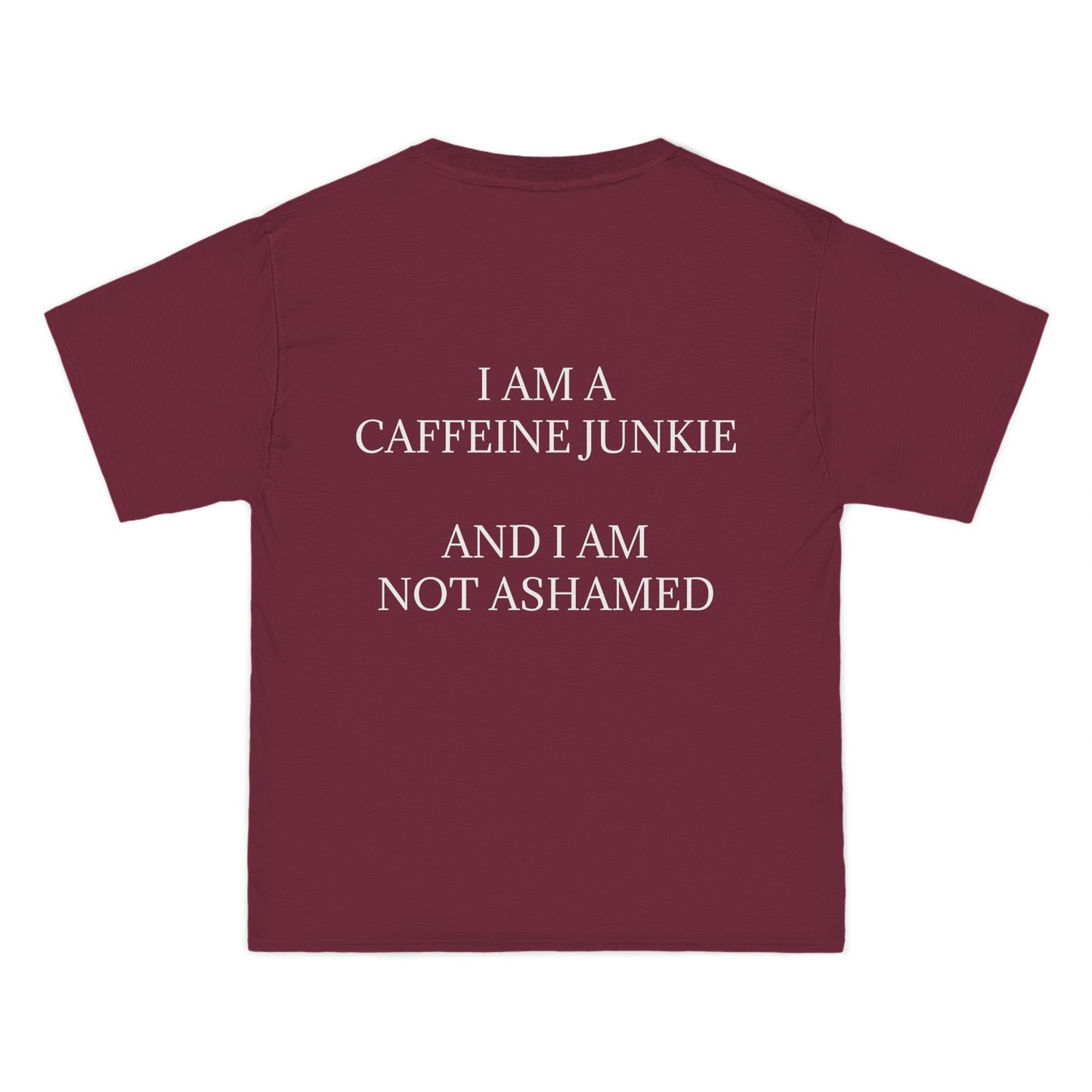 Caffeine Junkie Men's Short-Sleeve Crewneck Tee