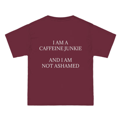 Caffeine Lets Me Men's Short-Sleeve Crewneck Tee