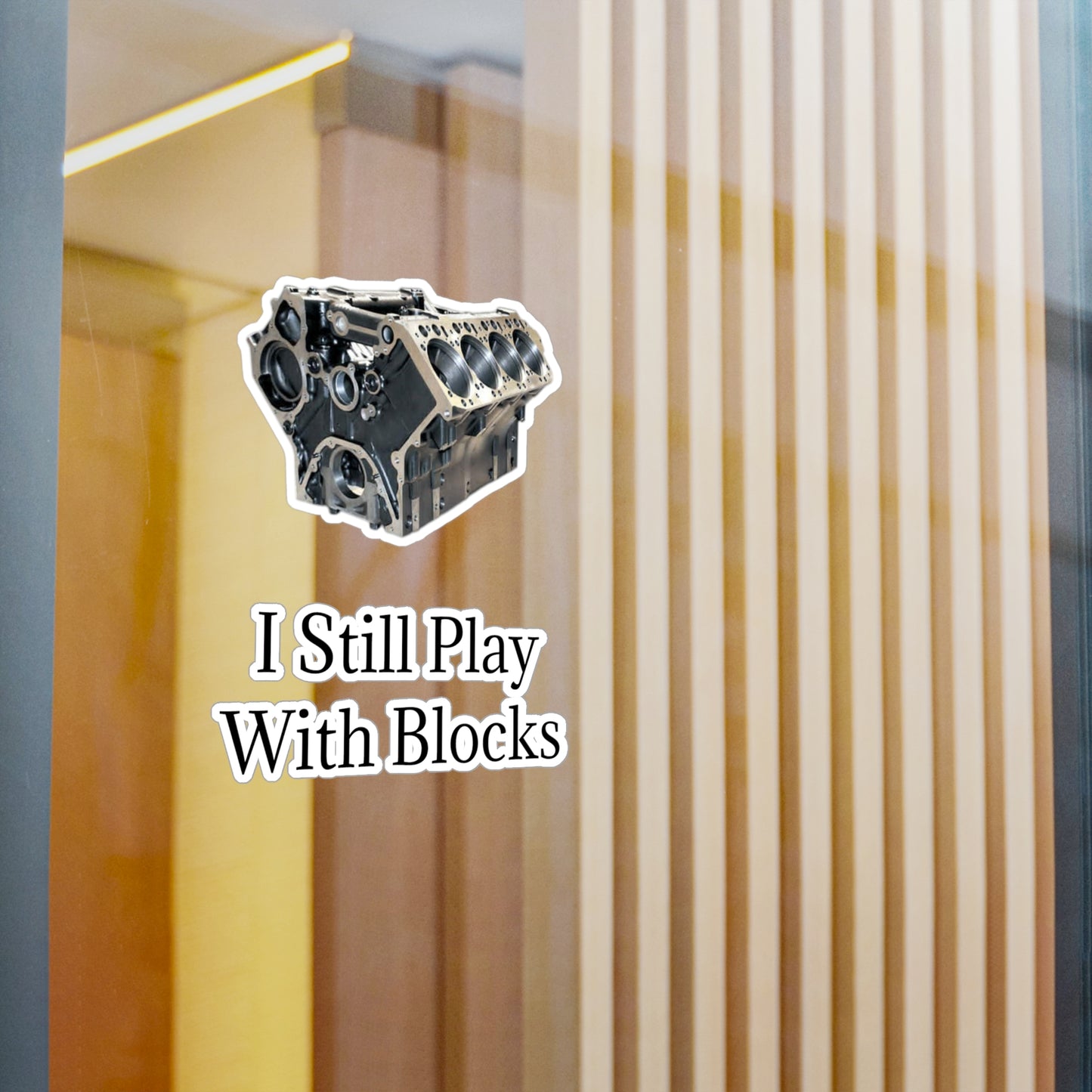 Play With Blocks Vinyl Decal