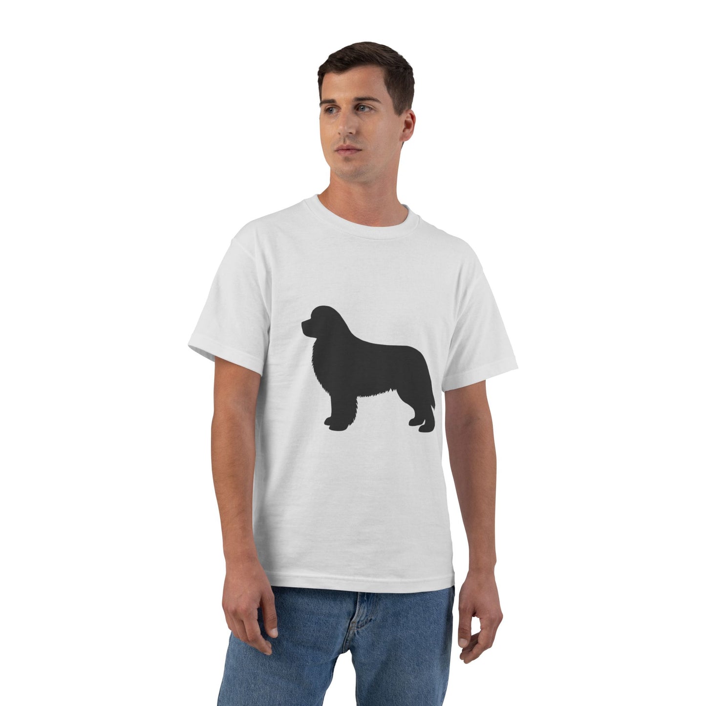 Newfie Silhouette Men's Short-Sleeve Crewneck Tee