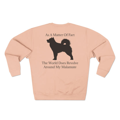 Matter Of Fact Malamute Unisex Crewneck Sweatshirt
