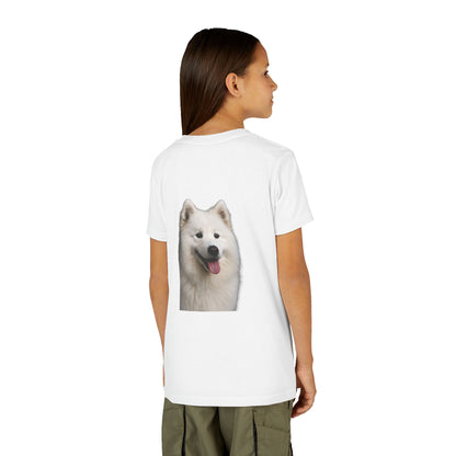 Samoyed Head Youth Unisex Short Sleeve Crewneck Tee