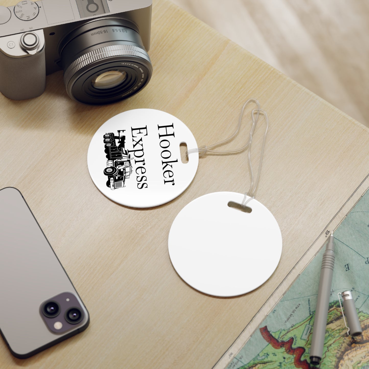 H**ker Express Heavy Tow Truck Luggage Tag