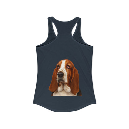 Basset Head Women's Racerback Tank