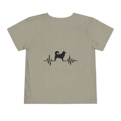 My Heart Beats For Malamutes Toddler Unisex Short Sleeve Crewneck Tee