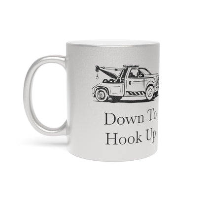 Down To Hook Up Metallic Coffee Mug