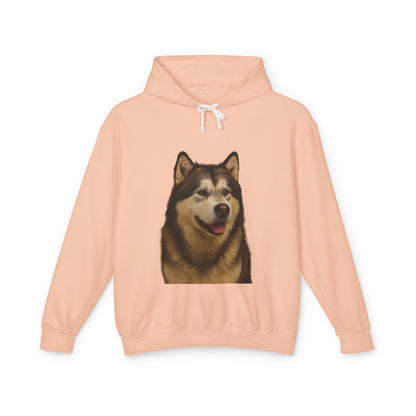 Malamute Head Unisex Lightweight Hoodie