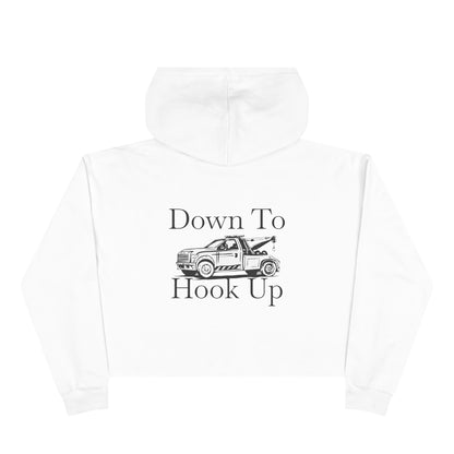 Down To Hook Up Women's Crop Hoodie