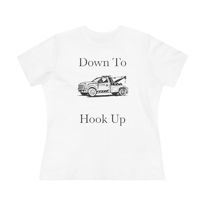 Down To Hook Up Women's Short Sleeve Crewneck Tee