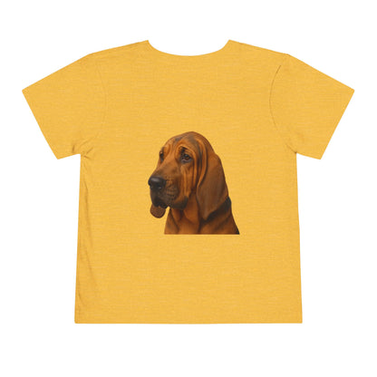 Bloodhound Head Toddler Unisex Short Sleeve Crewneck Tee