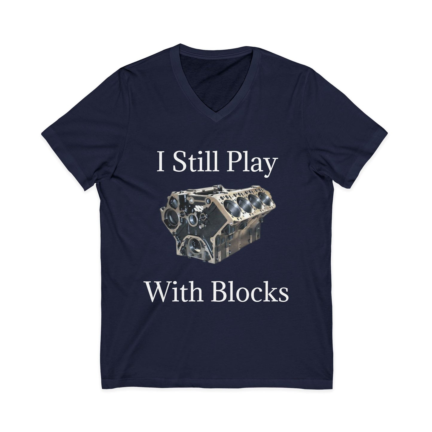 Play With Blocks Unisex Short Sleeve V-Neck Tee