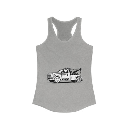 Wheel Lift Tow Truck Women's Racerback Tank