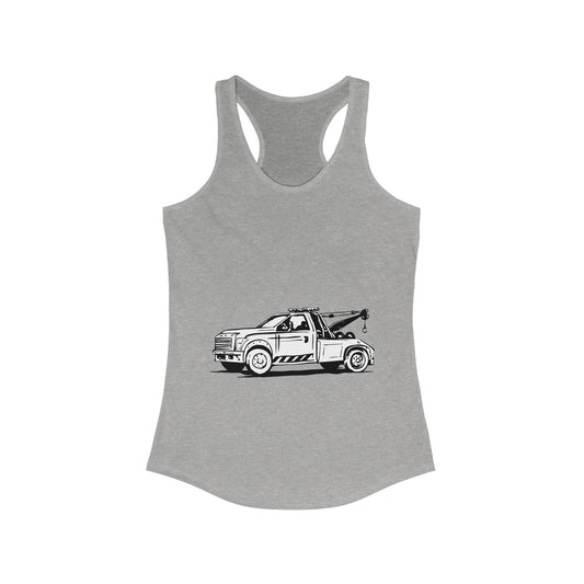 Wheel Lift Tow Truck Women's Racerback Tank