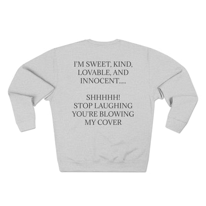 Blowing My Cover Unisex Crewneck Sweatshirt