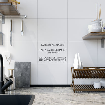 Not An Addict Ceramic Photo Tile