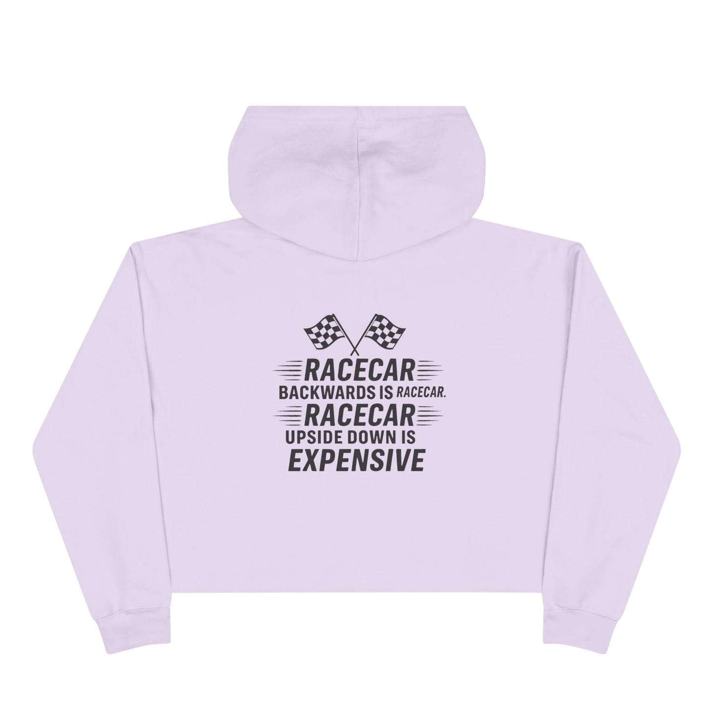 Racecar Backwards Women's Crop Hoodie