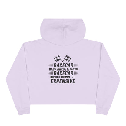 Racecar Backwards Women's Crop Hoodie