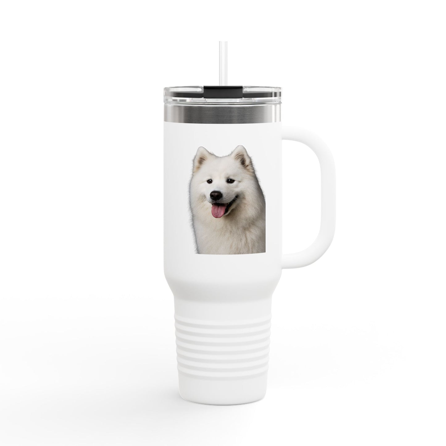 Samoyed Head Insulated Travel Mug
