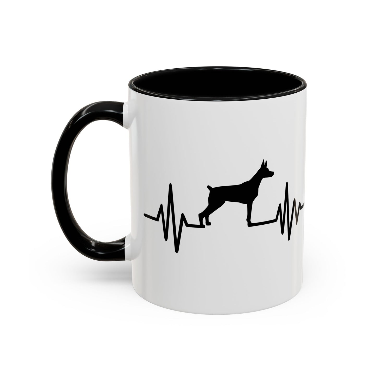 My Heart Beats For Dobermans 2-Tone Coffee Mug