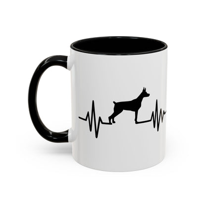 My Heart Beats For Dobermans 2-Tone Coffee Mug