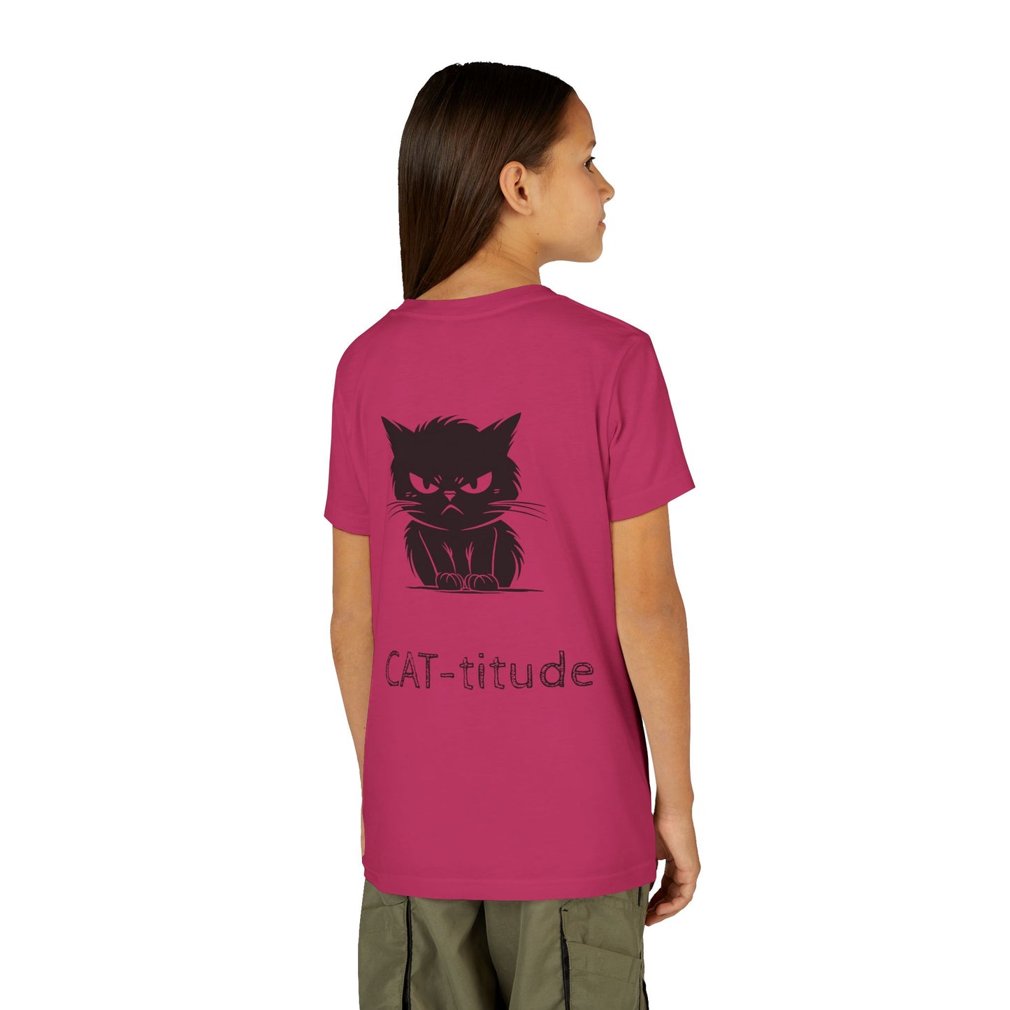 CAT-titude Youth Unisex Short Sleeve Crewneck Tee