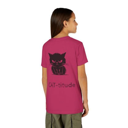 CAT-titude Youth Unisex Short Sleeve Crewneck Tee