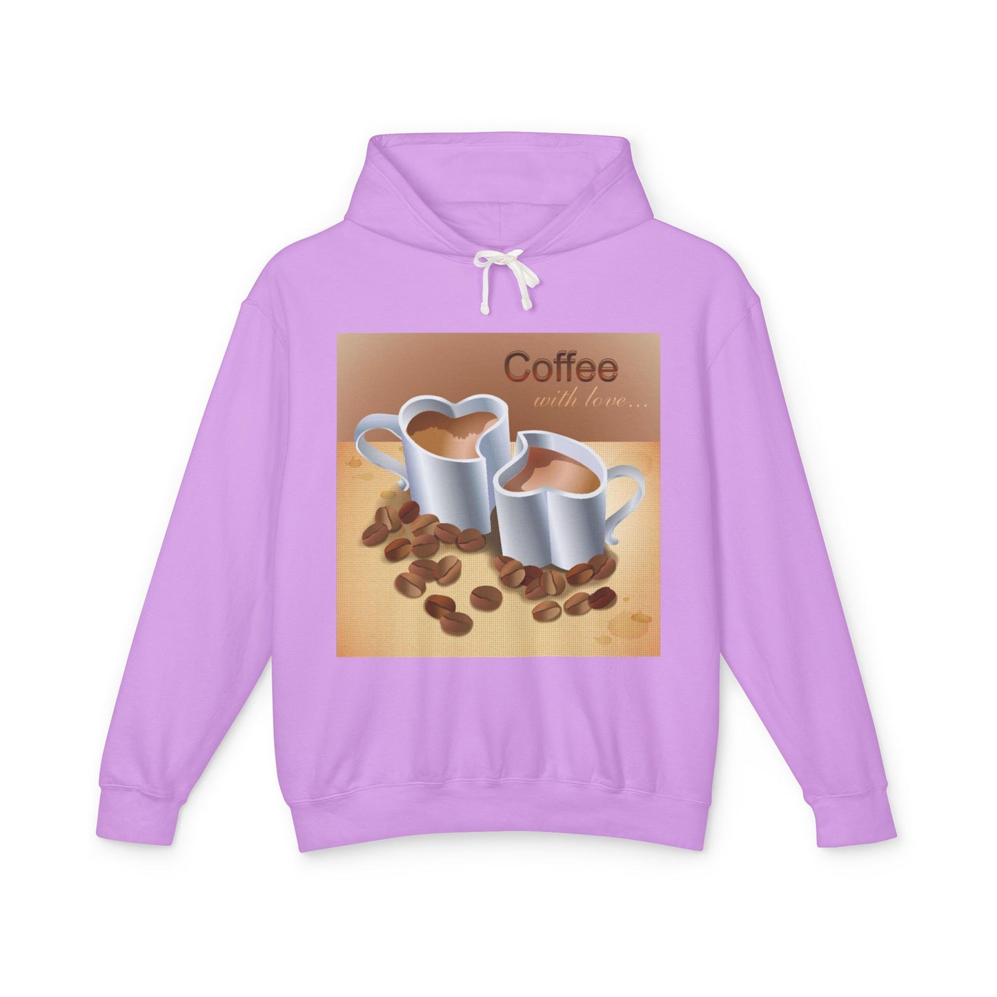 Coffee With Love Unisex Lightweight Hoodie