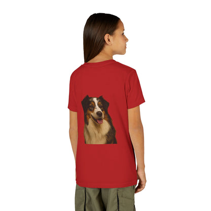 Aussie Head Youth Unisex Short Sleeve Crewneck Tee