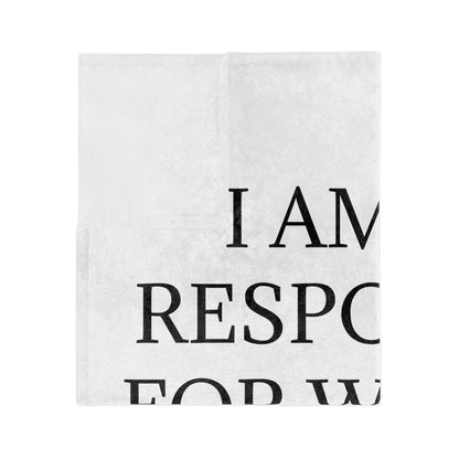 When You Talk Velveteen Microfiber Blanket