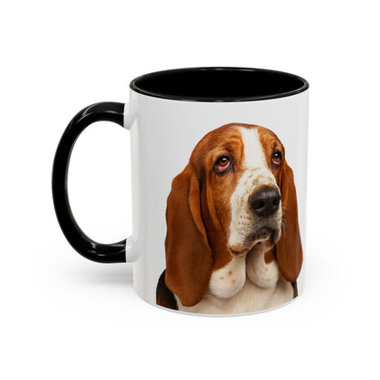 Basset Head 2-Tone Coffee Mug