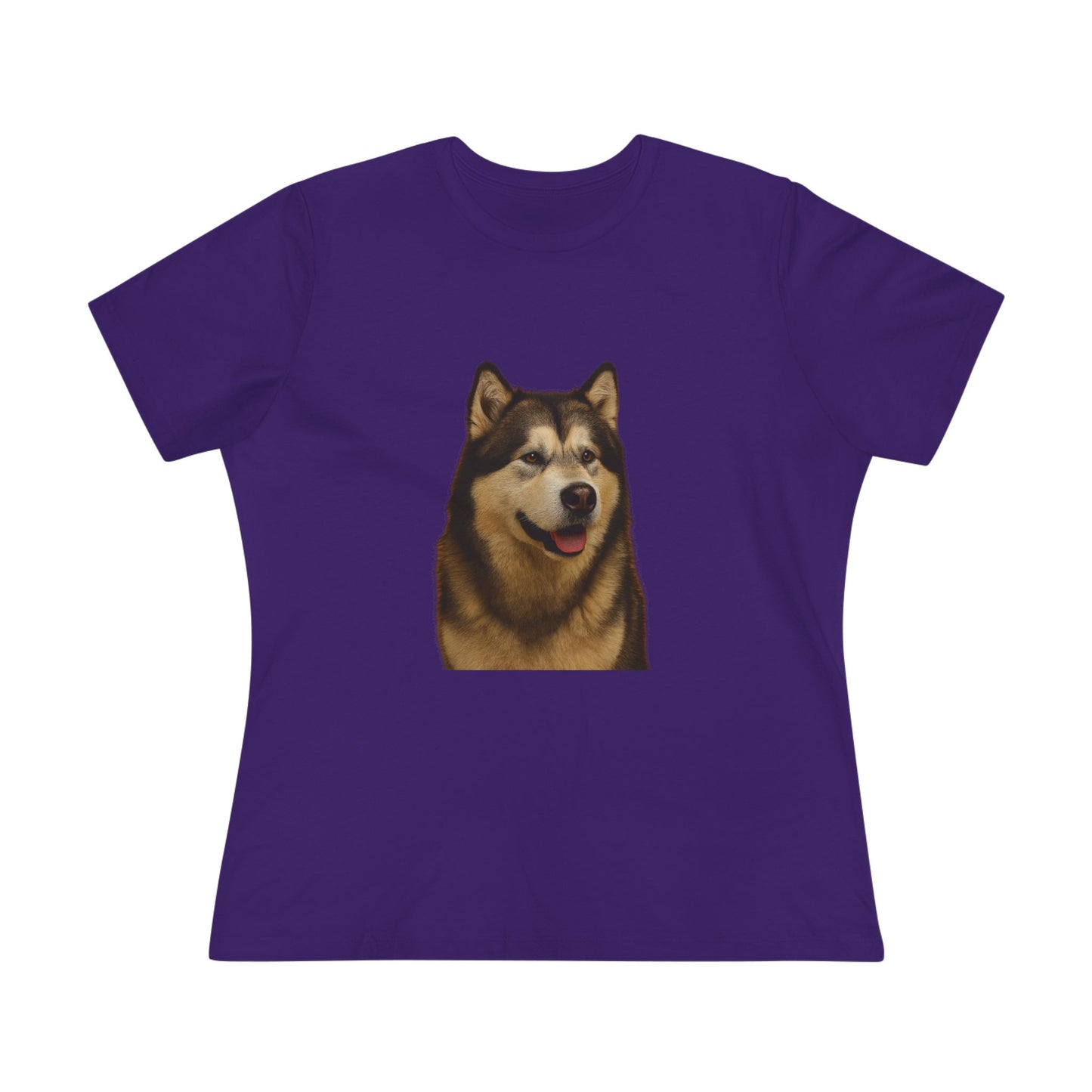 Malamute Head Women's Short Sleeve Crewneck Tee