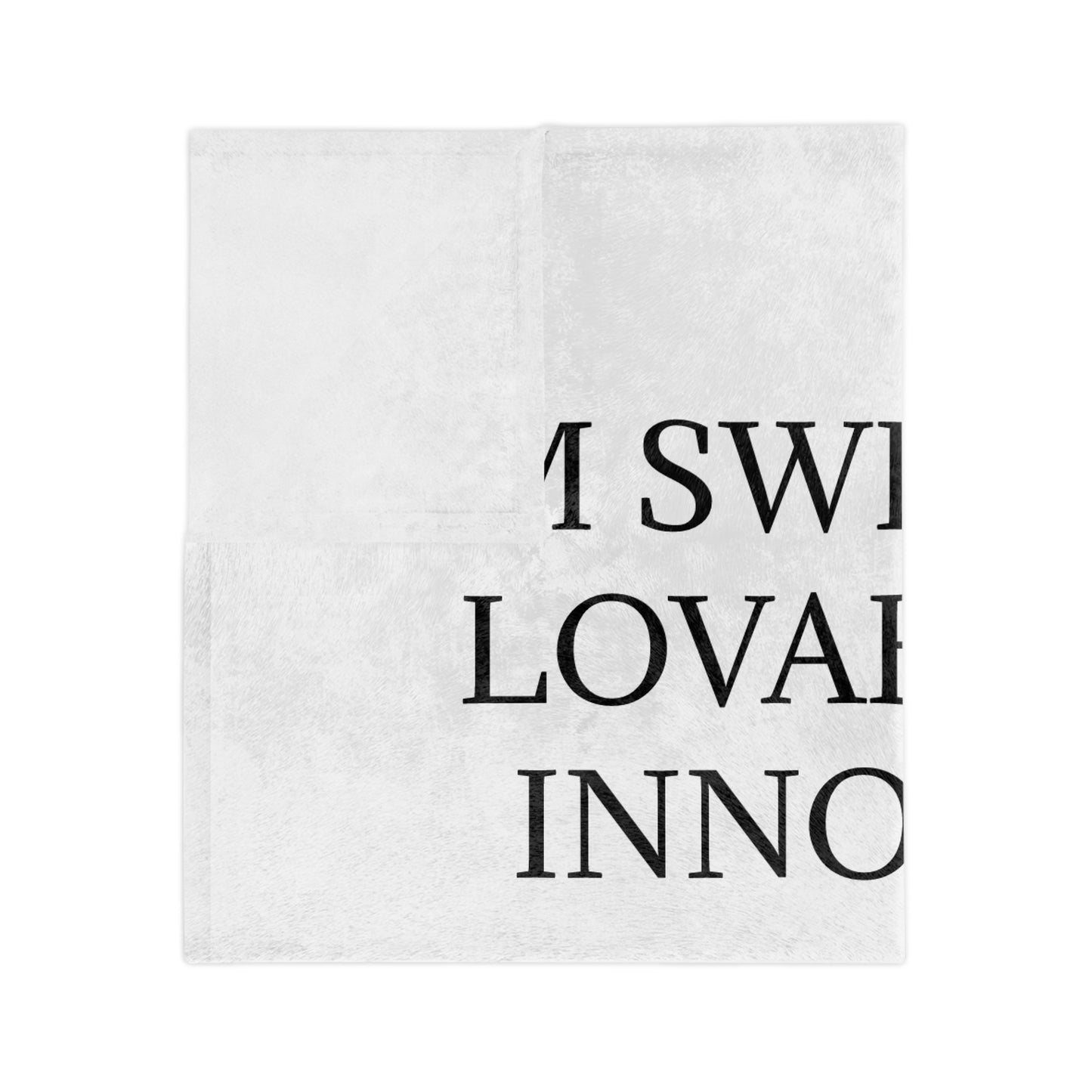 Blowing My Cover Velveteen Microfiber Blanket