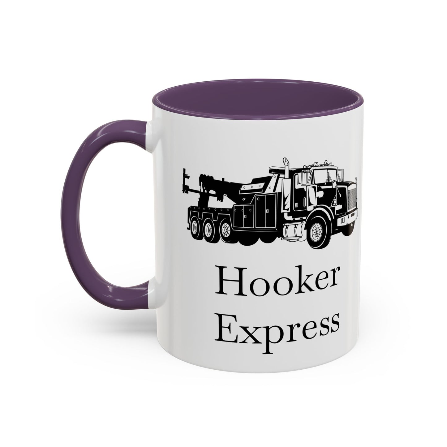 H**ker Express Heavy Tow Truck 2-Tone Coffee Mug