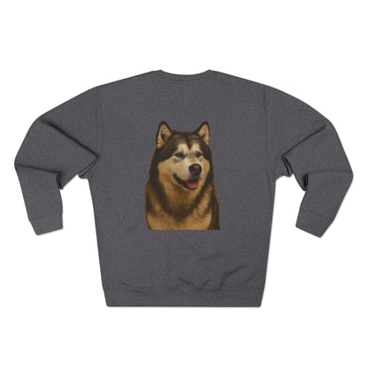 Malamute Head Unisex Crewneck Sweatshirt