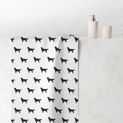 Golden Silhouette Mink-Cotton  Beach Towel