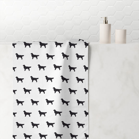 Golden Silhouette Mink-Cotton  Beach Towel