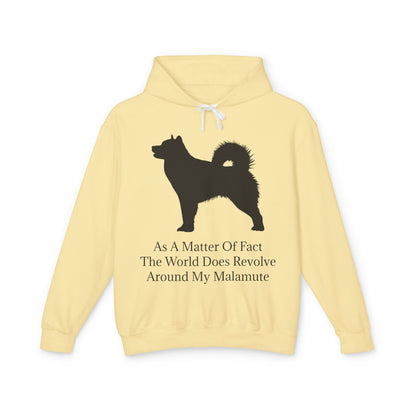 Matter Of Fact Malamute Unisex Lightweight Hoodie