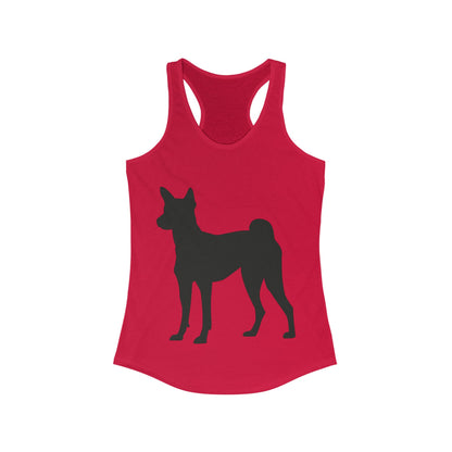 Basenji Silhouette Women's Racerback Tank