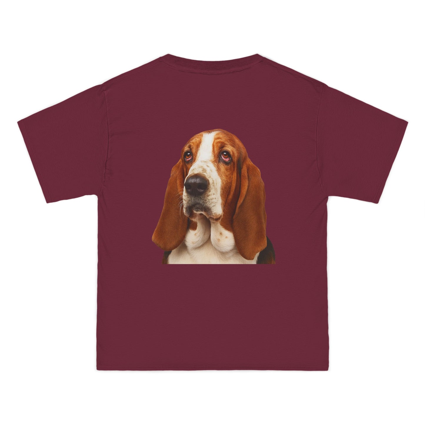 Basset Head Men's Short-Sleeve Crewneck Tee
