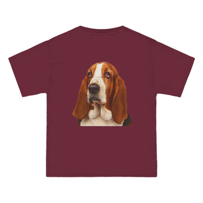 Basset Head Men's Short-Sleeve Crewneck Tee