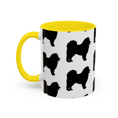 Samoyed Silhouette 2-Tone Coffee Mug