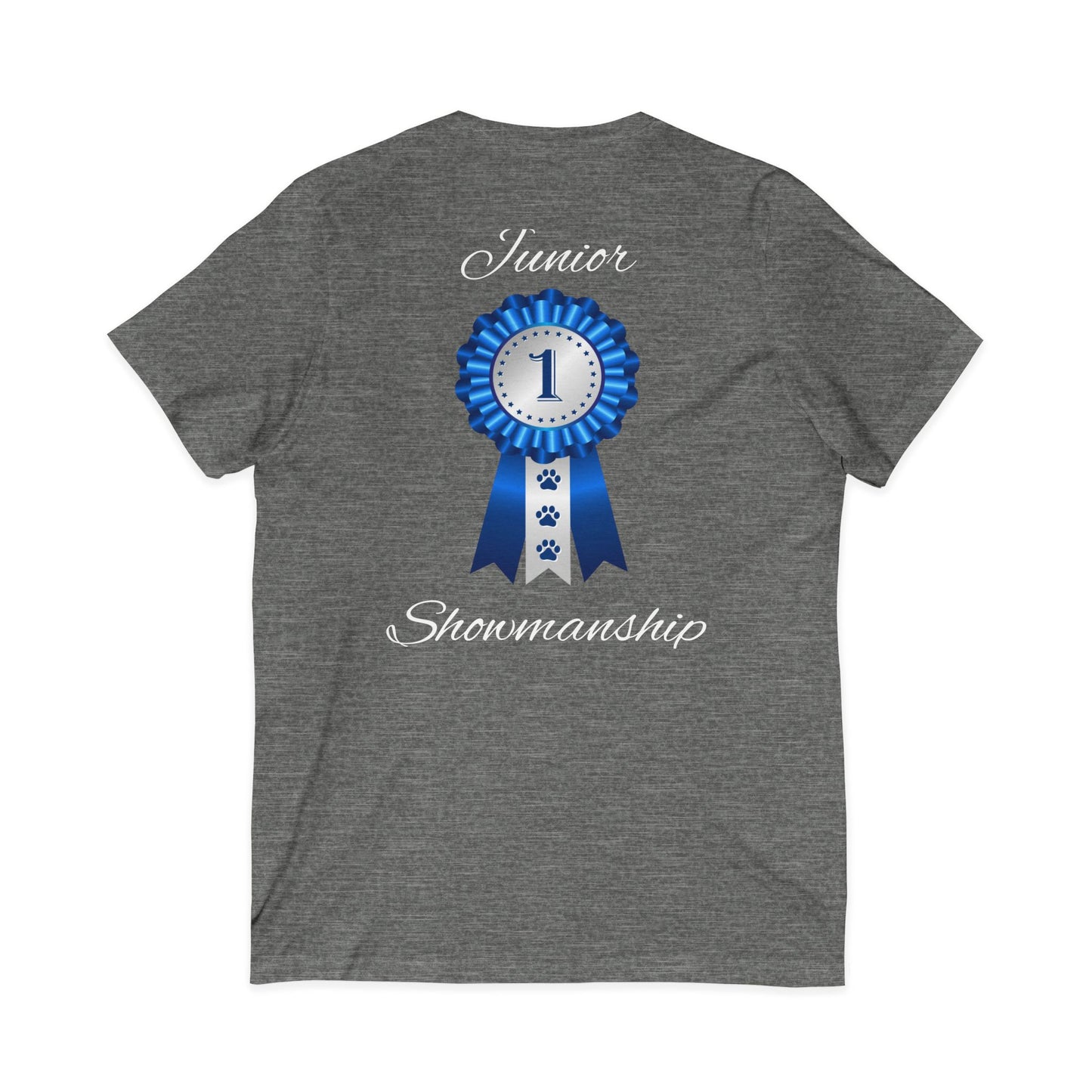 Junior Showmanship Unisex Short Sleeve V-Neck Tee