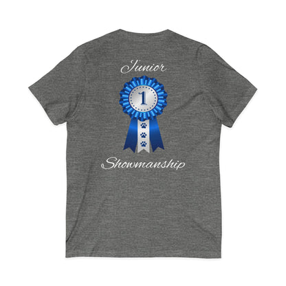 Junior Showmanship Unisex Short Sleeve V-Neck Tee